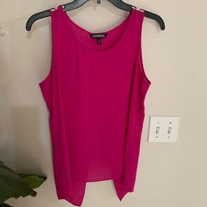 Express Open Back Pink Top